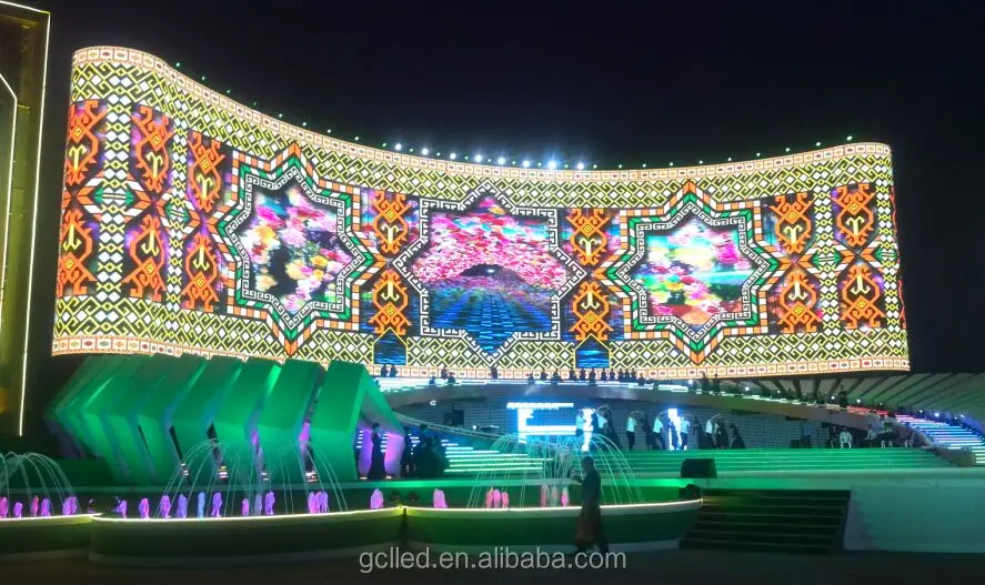 GCL Gmesh SMD 10.42 15.6 Outdoor LED Screen Led Mesh Screen Led Cube Display