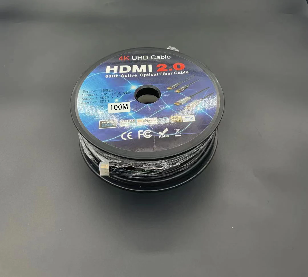 HDMI cable 2.1 8k active fiber optic AOC male to male high speed optical cables for tv av audio ps5 long 10m 20m 50m 100meters