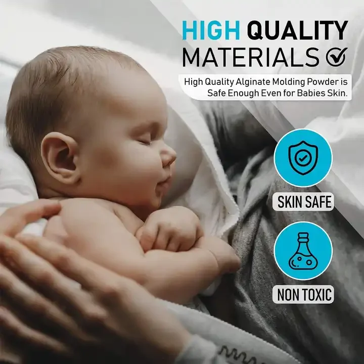 hand casting kit baby alginate impression powder 3d baby hand foot print plaster casting kit family hand casting kit