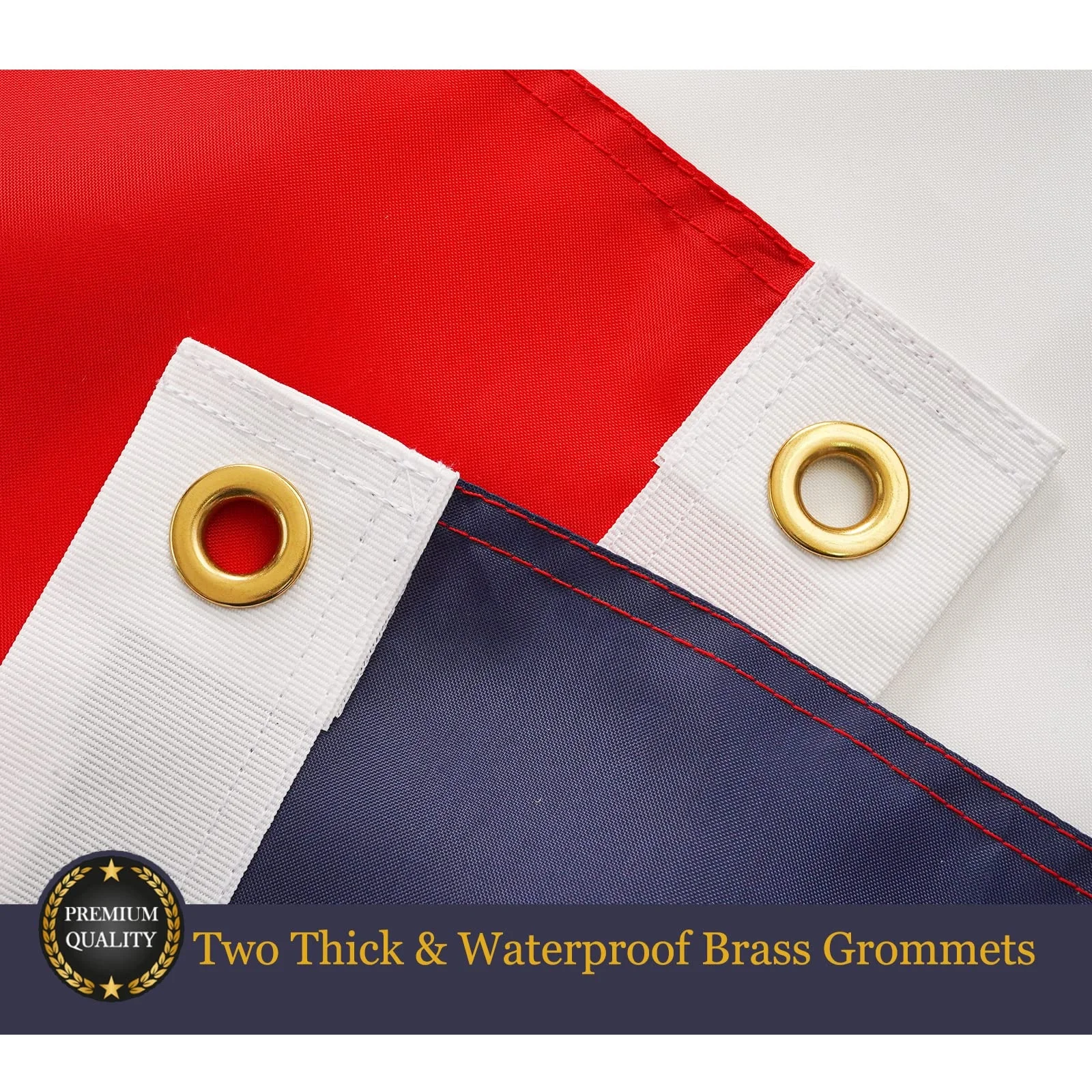 Wholesale Heavy Duty Outdoor 3x5 Ft Dominican Republic Flags Color Vivid Carefully Embroidered Large Dominican Flag For Wall Car