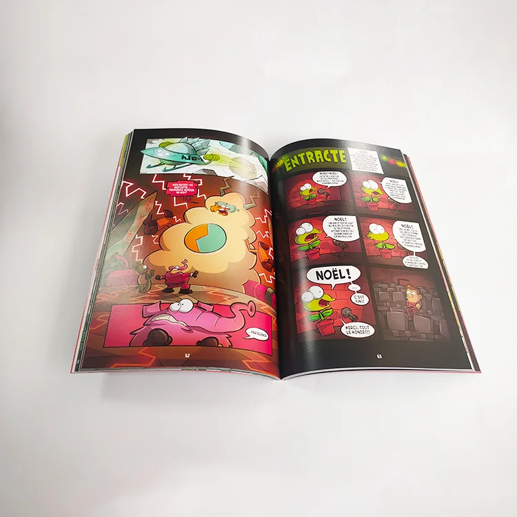 custom publishing printing service french paperback comic libros manga book for children