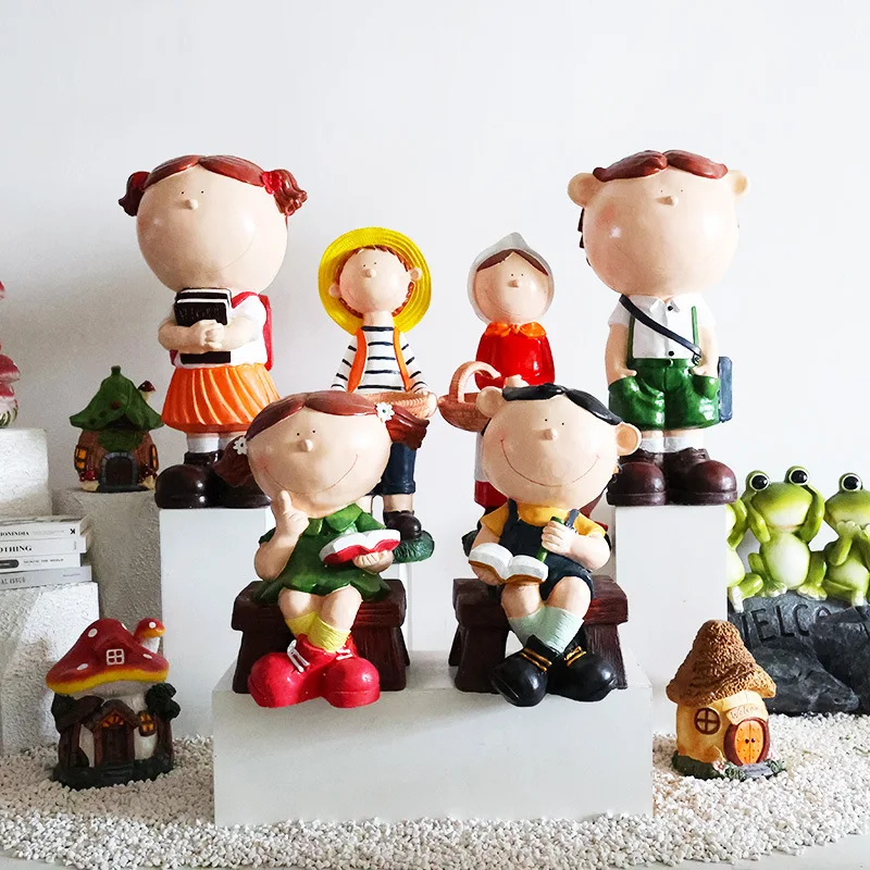 Outdoor Cartoon Animal Sculpture Doll Large Scenic Area Shopping Mall Kindergarten Internet Red Pushcard Photo Decoration Resin