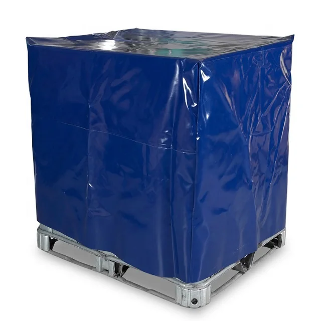 hot sale Reusable 100% Waterproof PVC Tarpaulin Pallet Cover Bag, Plastic Vinyl Pallet Cover Tarp Manufacturer