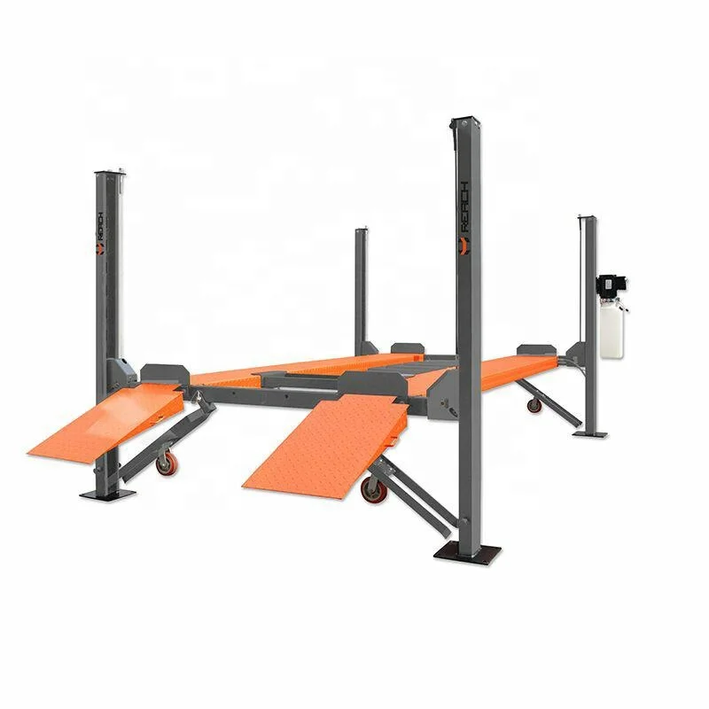 Car storage 4 post parking lift with manual