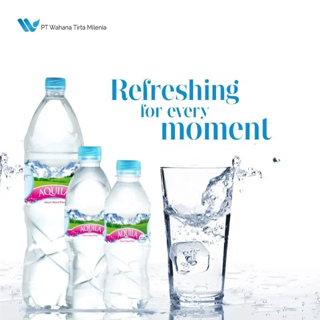 
AQUILA Mineral Water in PET Bottle from Indonesia Origin are The Best Choice 0.33L 