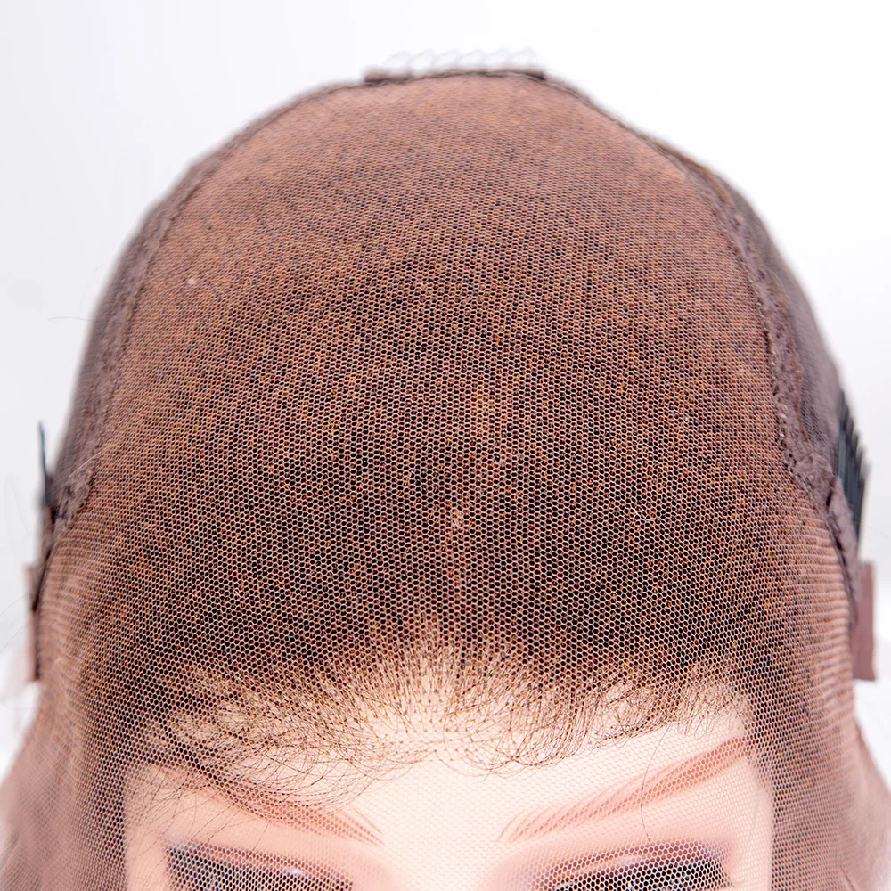 250% high density cuticle aligned brazilian remy human hair kinky curly hair 13X6 lace frontal wig with elastic band