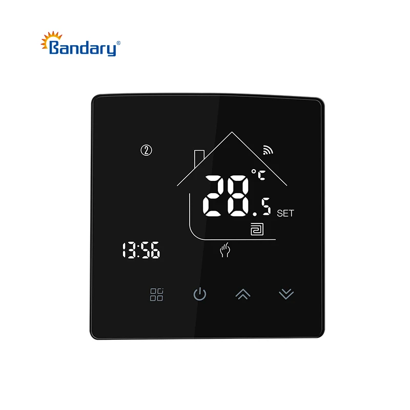 Bandary Electric Underfloor Heating Wireless Room Digital Thermostat Wifi Work with Alexa, Google Home