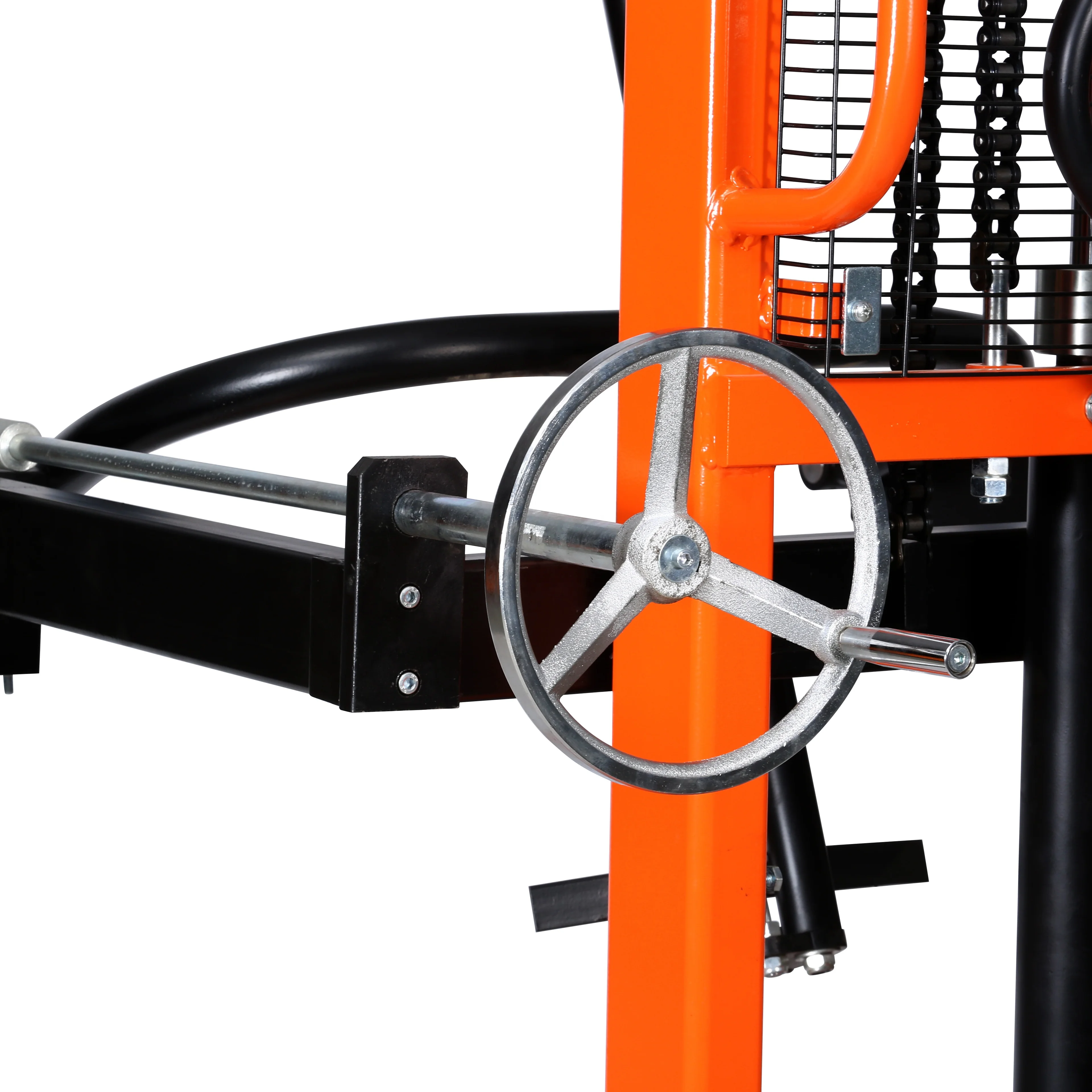 Custom Warehouse Drum Loader Forklift Lifter Manual Hand Pallet Stacker