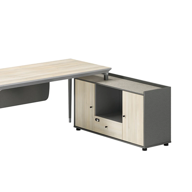 Pengpai Modern Office Wooden Melamine Computer Desk with Drawer Office Table