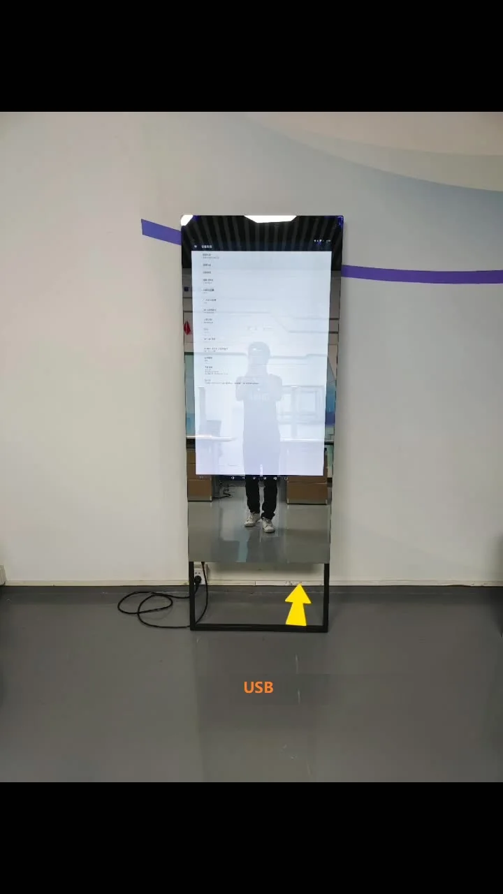 new model 25/43 inch touch LCD ai Mirror Gym Interactive Health Full Body Sport Gym Floor Wall Exercise Workout