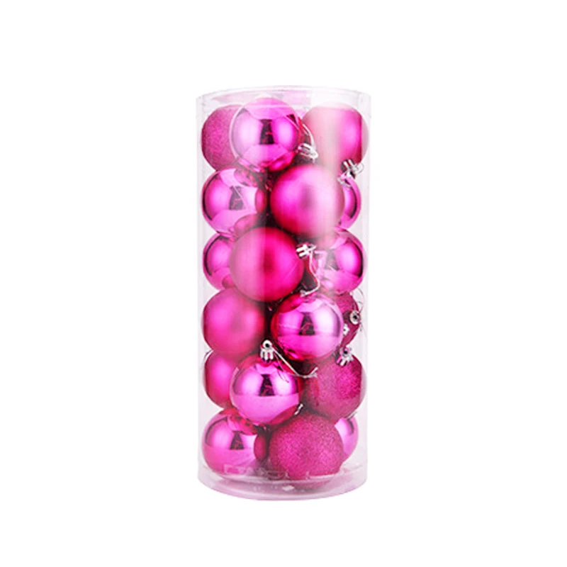 Factory Wholesale Christmas Crafts Christmas tree decorate ball Custom painted ball Transparent clear plastic Christmas ball set