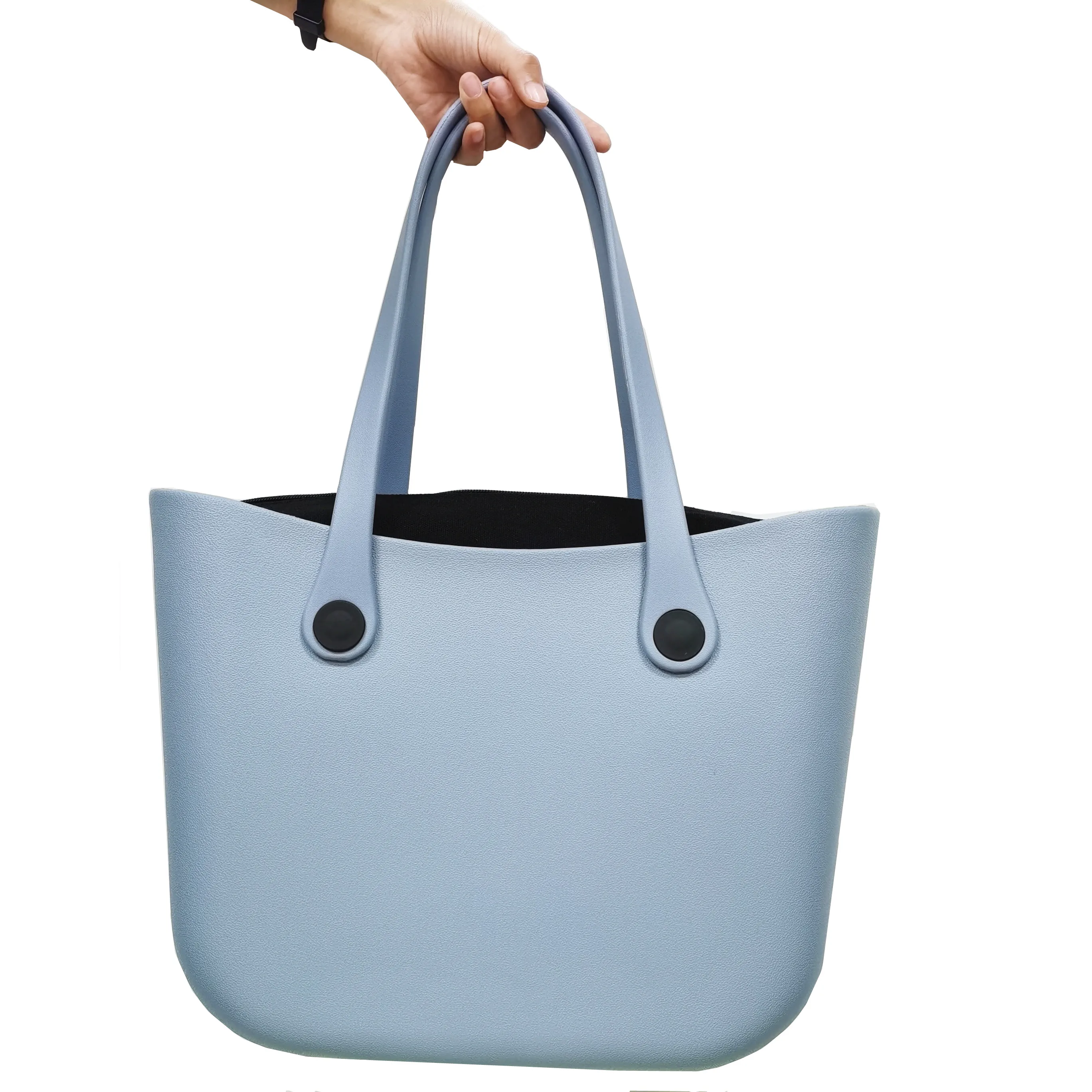 Custom Logo Summer Beach Bog Bag 2023 Waterproof Ladies Hand Bags Large Eva Rubber Bogg Silicone Beach Tote Bag