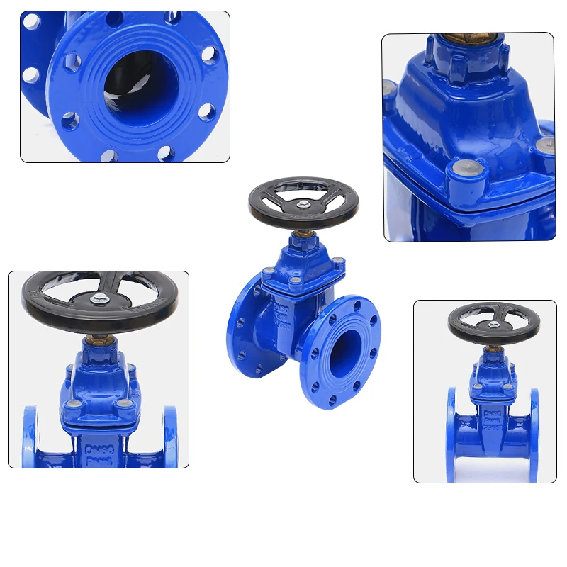 GGG50 DIN 3352 F4 ductile iron gate valve with prices soft seal cast iron sluice gate valve