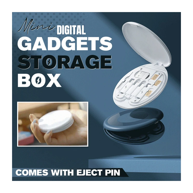 Cheap Multi-Functional 6 In 1 Charging Cables Mobile Stand Card Data Cable Storage Box