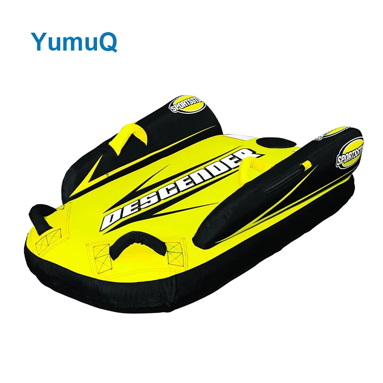 YumuQ Winter PVC Soft Sled Snow Inflatable, Winter Durable PVC Inflatable Snow Sledge For Fun