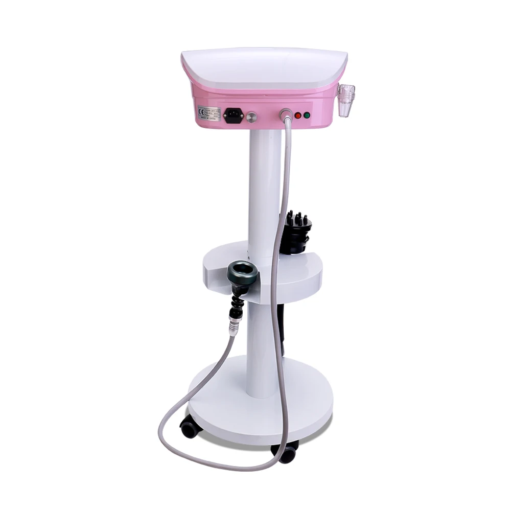 2024 2 in 1 pink G8 Vibration body Massage Vacuum Heating Slimming Machine with stand