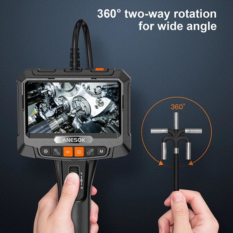 top 10 hot selling product 8mm articulating 360 endoscope inspection camera articulating borescope inspection plumbing camera