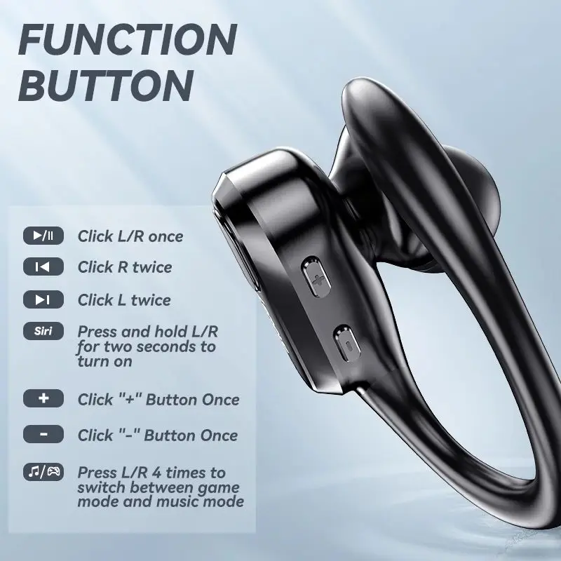 2023 new lenovo wireless earphone Earhook business headset waterproof HD calling sports bt 5.3 tws earbud earphone