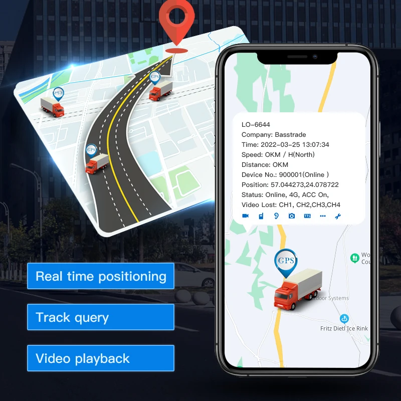 8-канальный 4G WiFi GPS 7-дюймовый мобильный видеорегистратор с системой безопасности 1080P IP67
