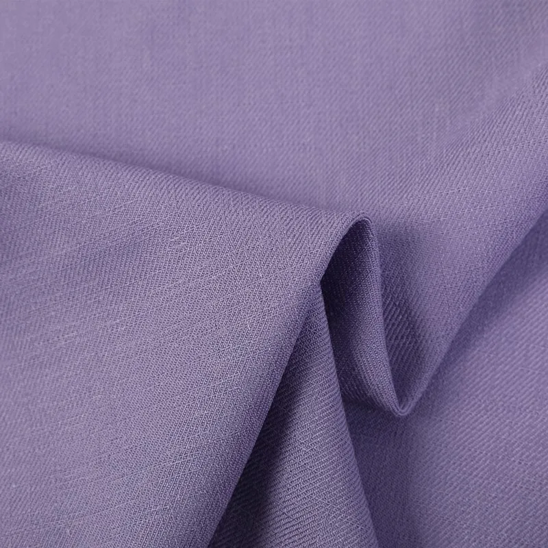 High quality 100 Polyester french simulated linen fabric for shirt