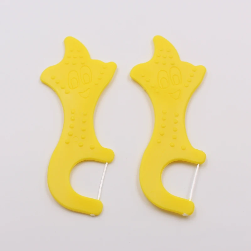 2023 Starfish Shape Kids Flosser Teeth Picks