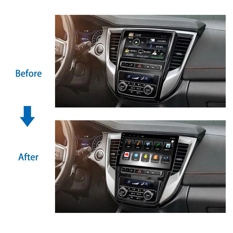 Android WIFI BT mirror link FM Car Audio Radio For Mitsubishi Grand Lancer 2017 2018 2019 GPS navigation Car Stereo