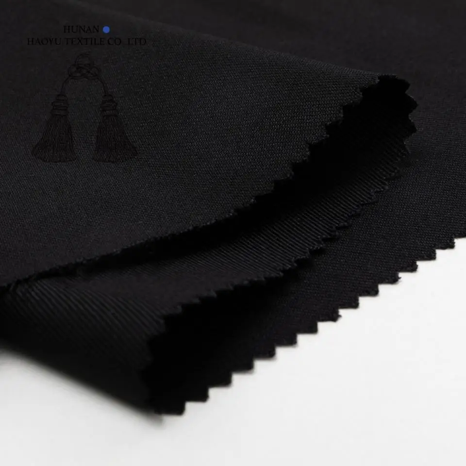 Medium weight TR fabric for school uniform workwear 65% Polyester 35% Viscose custom printed tr polyester rayon fabric