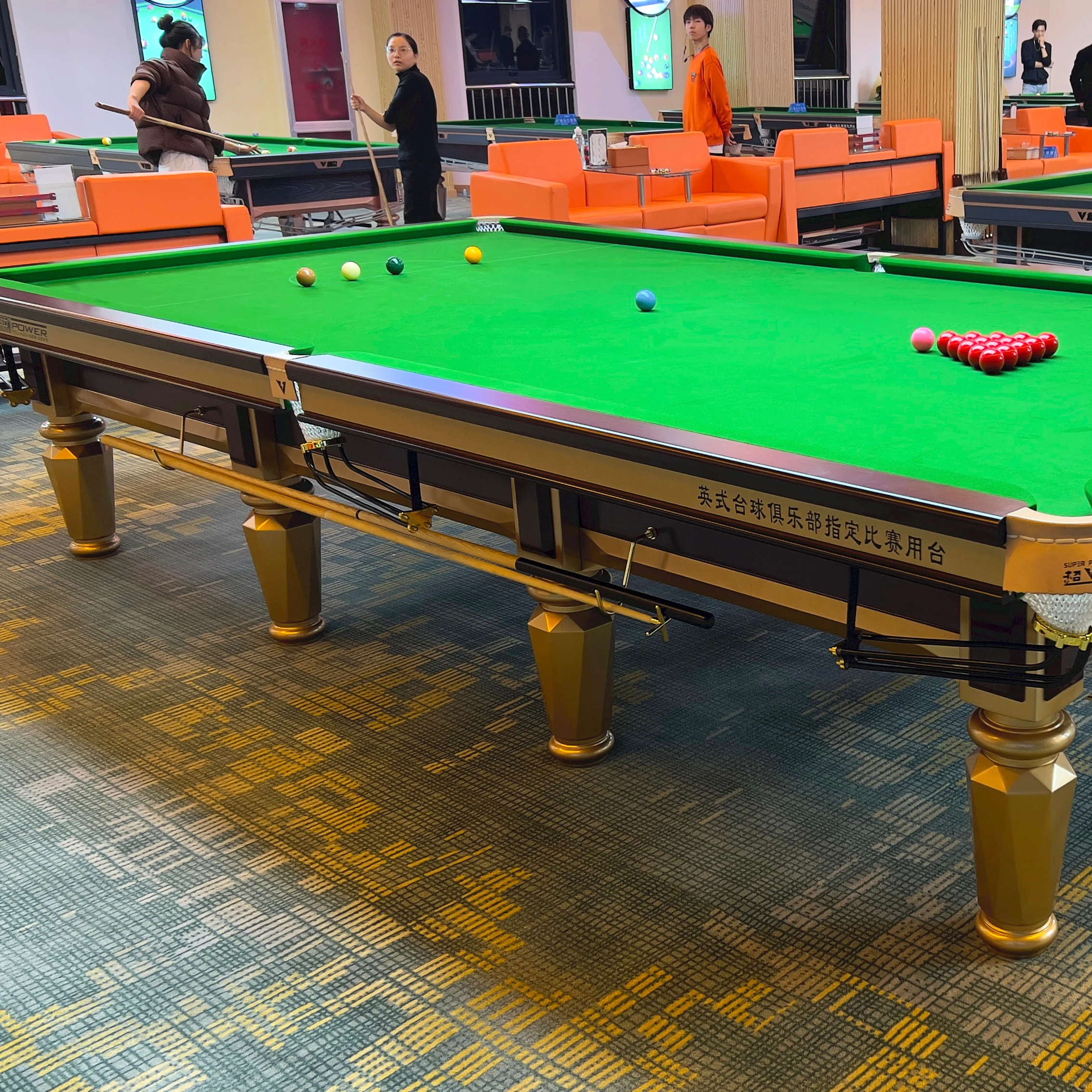 High quality Professional tournament 12ft slate steel cushion English style snooker pool table for sale