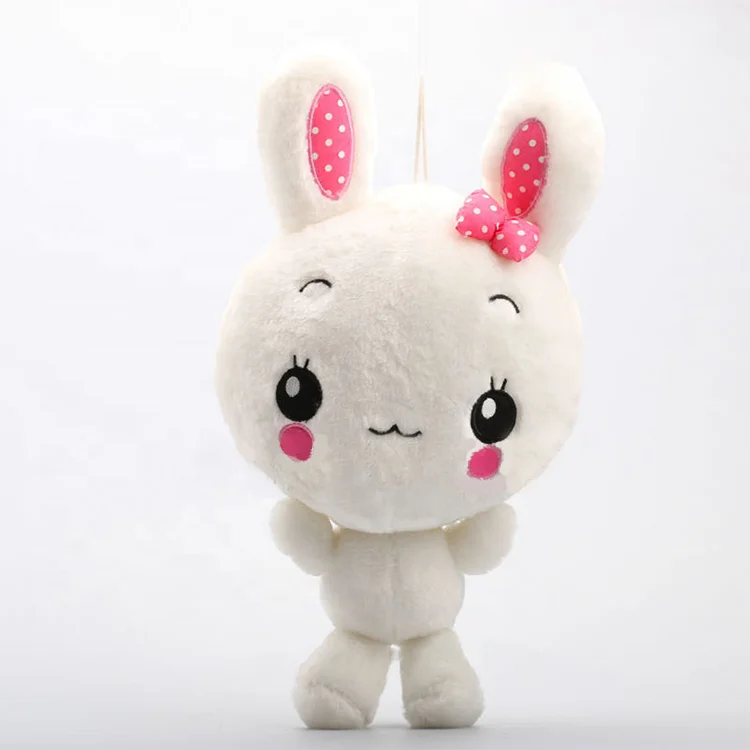 Wholesale cheap and promotion animal rabbit fur keychain plush lovely bunny keychain