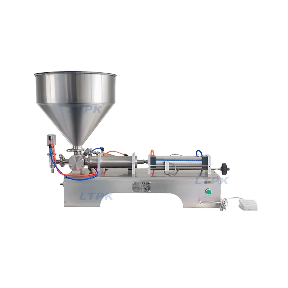 G1WG 10-100ml Semi Auto Pneumatic Tabletop Honey Cosmetic Cream Lotion Shampoo Tomato Sauce Chili Paste Filling Machines