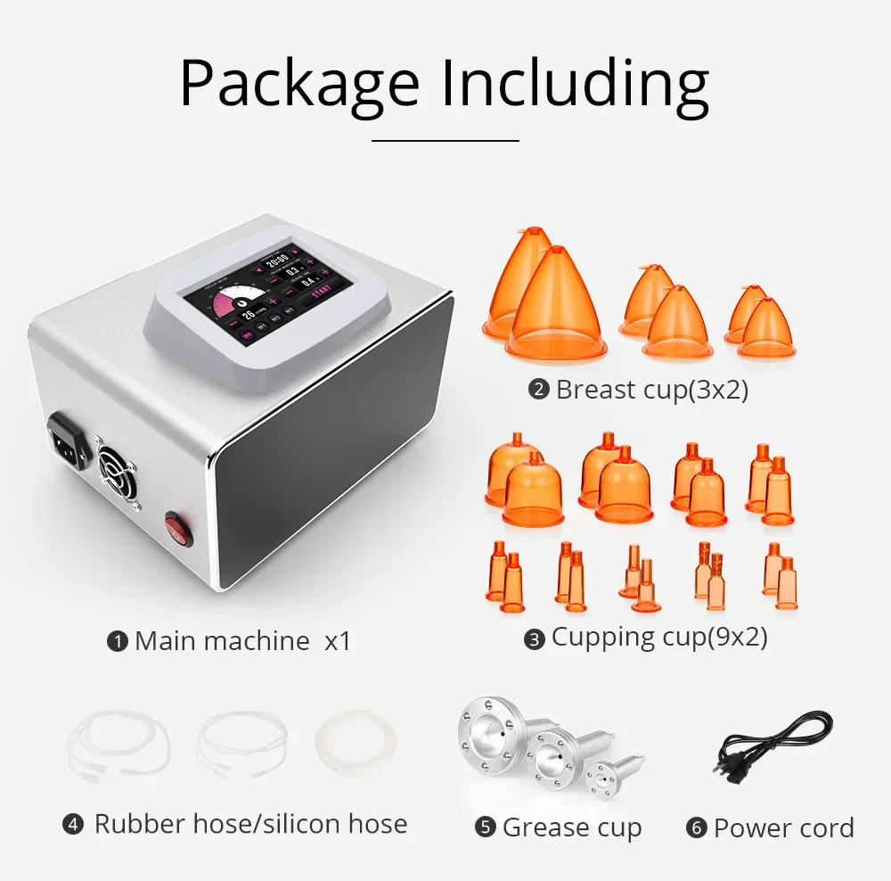 News Products 2024 Professional Big Breast Hip Suction Pump Enlargement Therapy Butt Lift Vacuum Machine With Buttock Cups