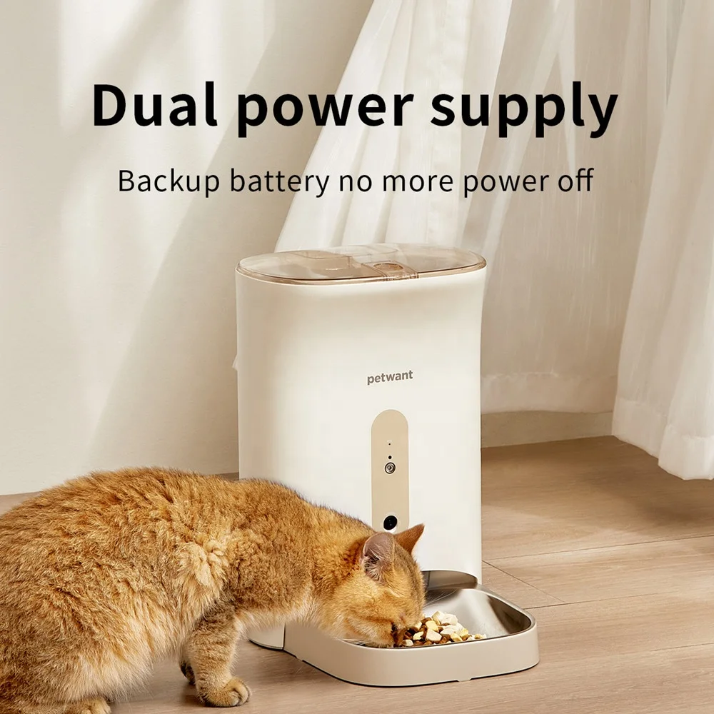 4.5L Smart Visible Pet Dry Food Dispenser Wifi APP Camera Control Timed Voice Recorder Neater Automatic Cat Dog Feeder