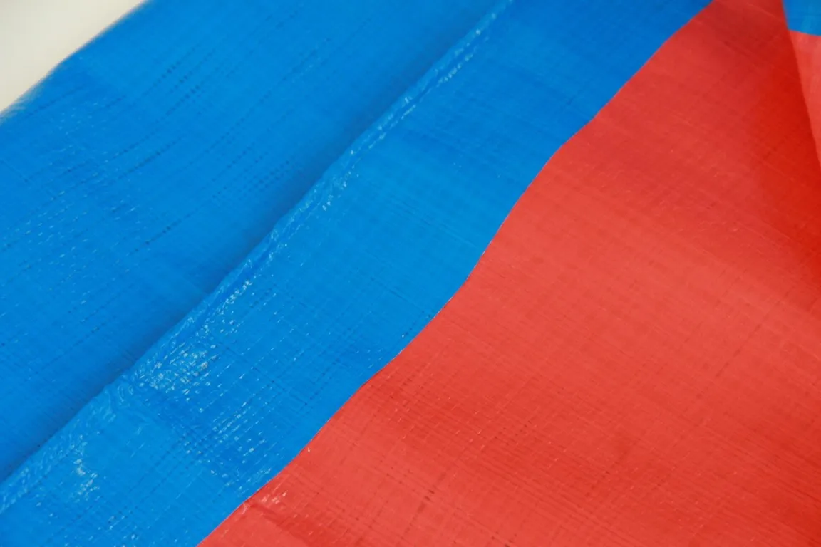 Tarpaulin PE Tarpaulin Orange 150GSM New Material Waterproof Cover Rainproof Cover Is Widely Used In Hot Sale UAE