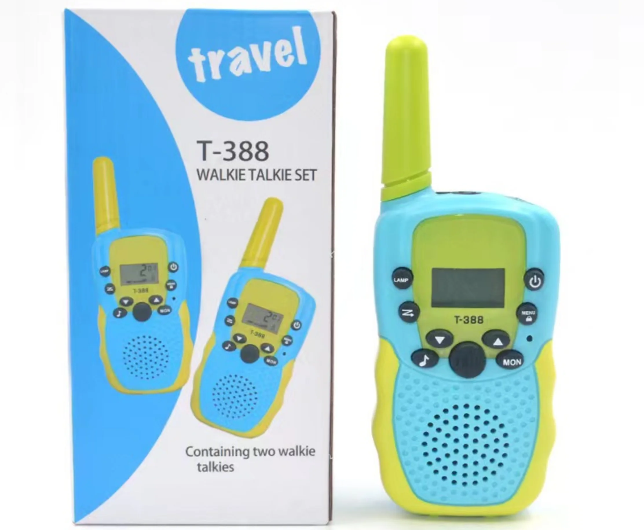 Factory Wholesale Kids Toy Walkie Talkie Travel Outdoor Civil Wireless T388 Kids Walkie Talkie