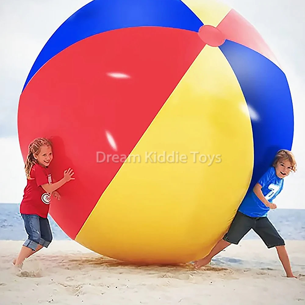 Wholesale inflatable Beach Ball custom logo brand Inflatable PVC Beach Ball water play equipment vinyl floating toys for amuse