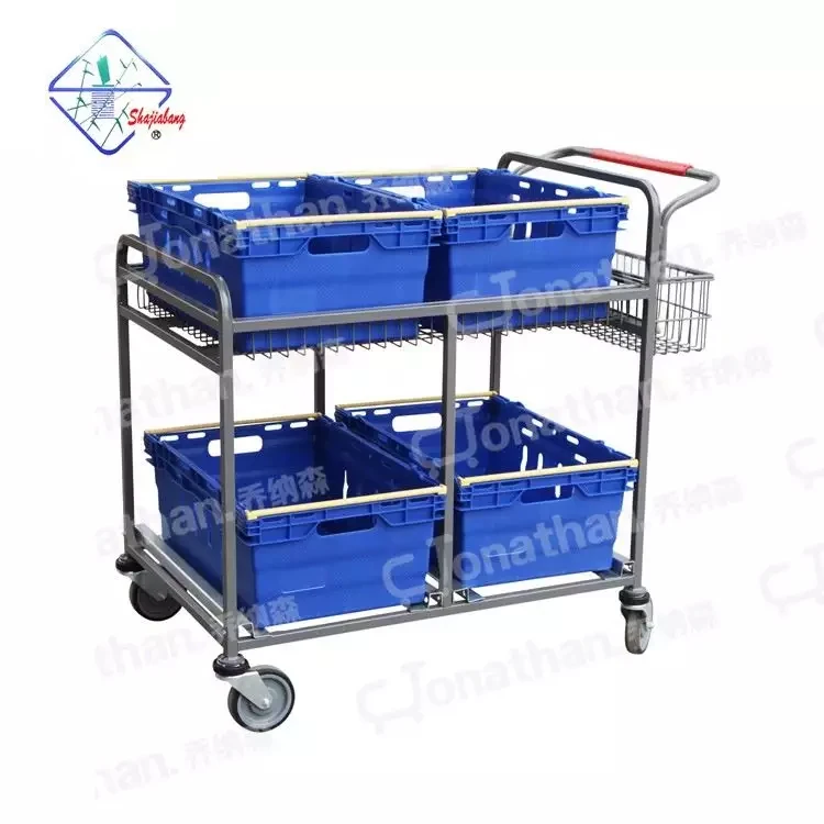 WD-2 warehouse heavy duty goods carrying trolley