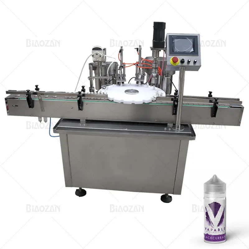 Automatic essential oil filling capping machine dropper bottle glass bottle filling capping labeling machine