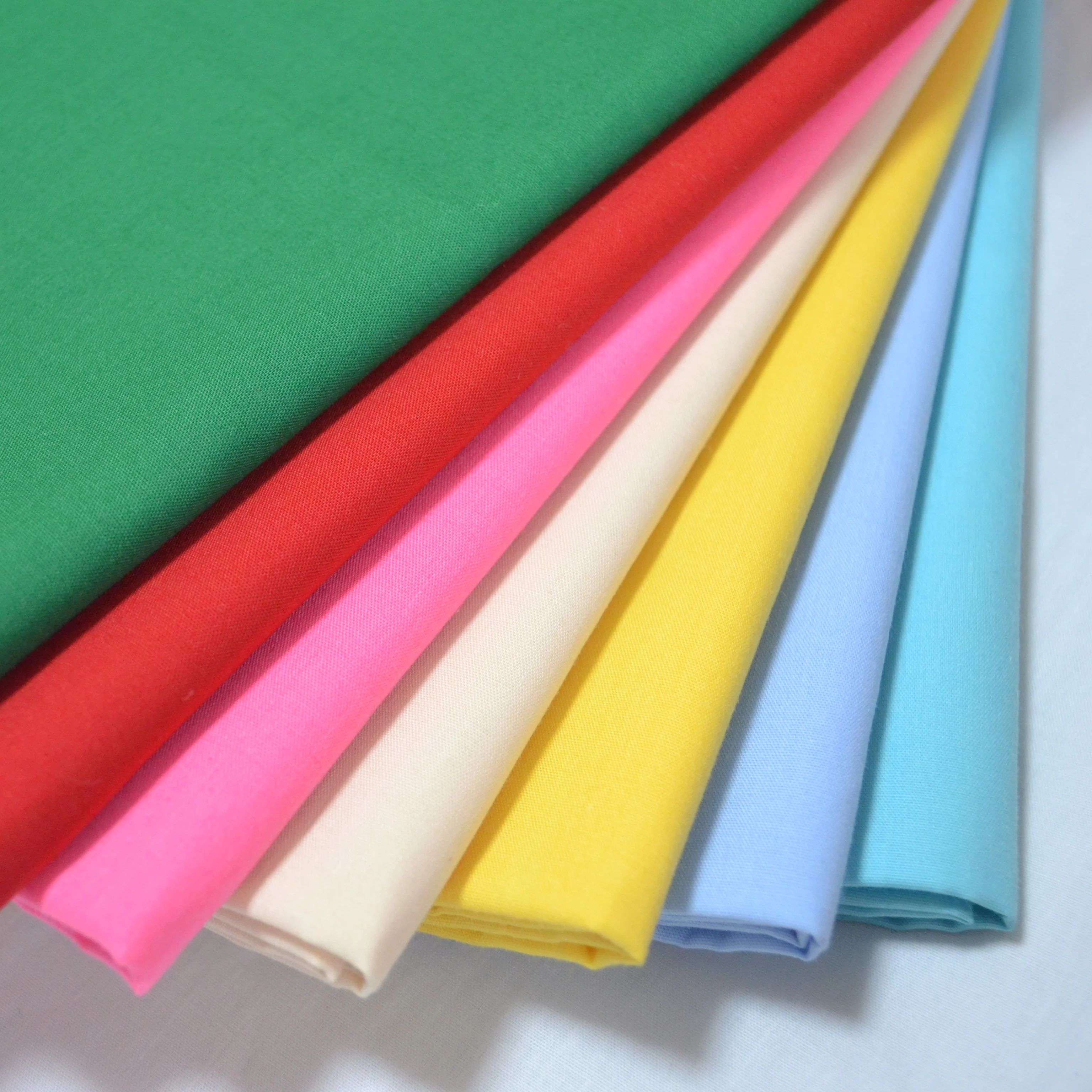 high quality 100% polyester men women shirting material summer cloth plain woven make shirt fabric