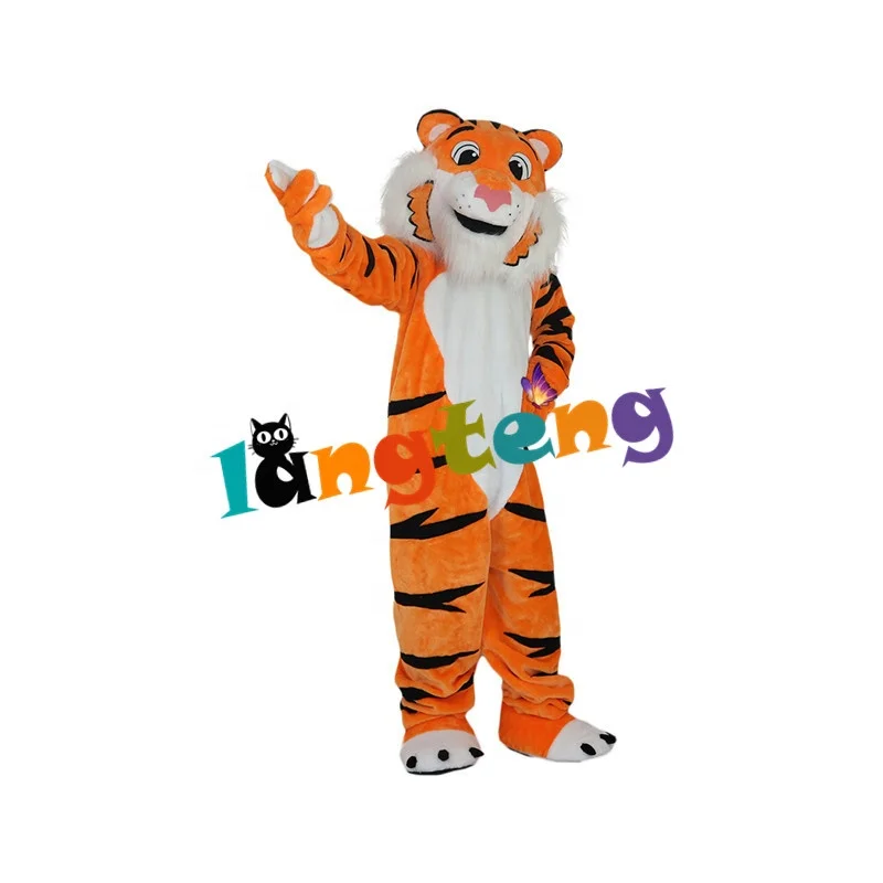 873 Cartoon Halloween Cosplay Party Christmas  Carnival Apparel Orange Tiger Mascot Costumes