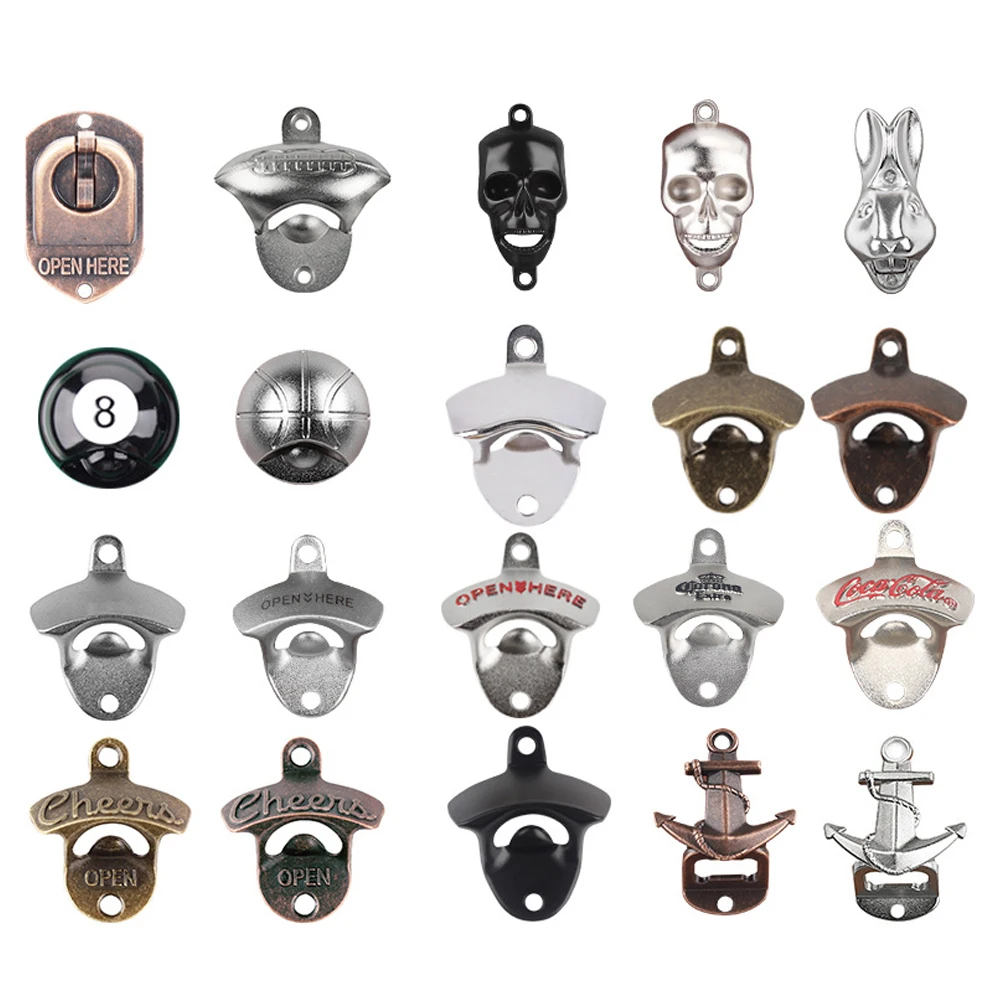 Manufacture Wholesale Custom vaginal Wall Bottle Opener Blank Metal Vaginal Female Wall Mounted Bottle Opener Octopus