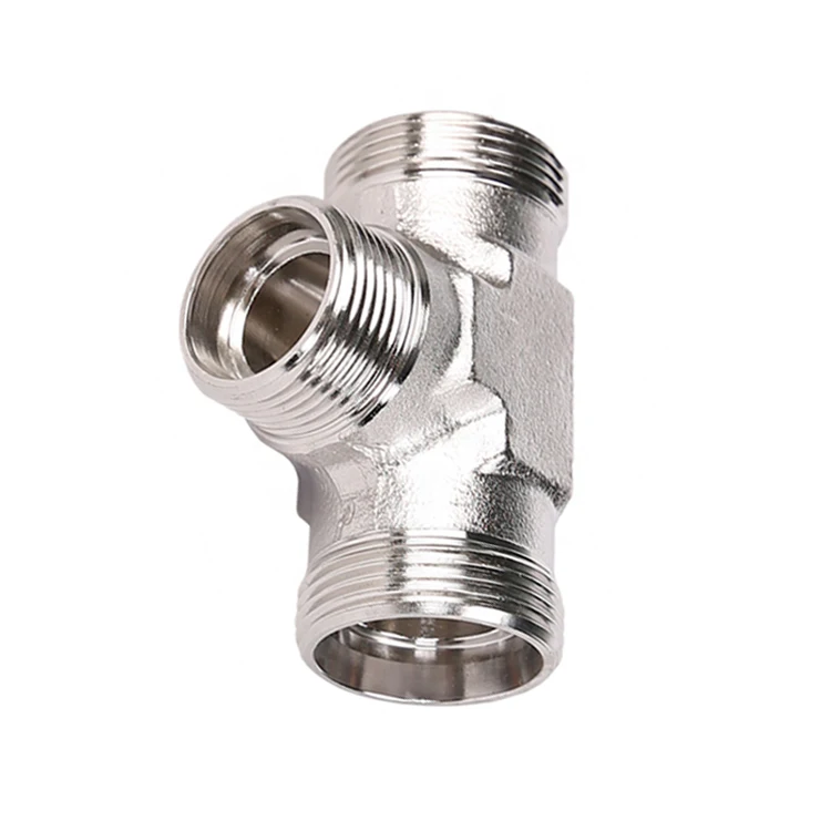 Hydraulic Pipe Fitting Bulkhead Weld Swivel Nut Run Stainless Steel Tee Male Fitting