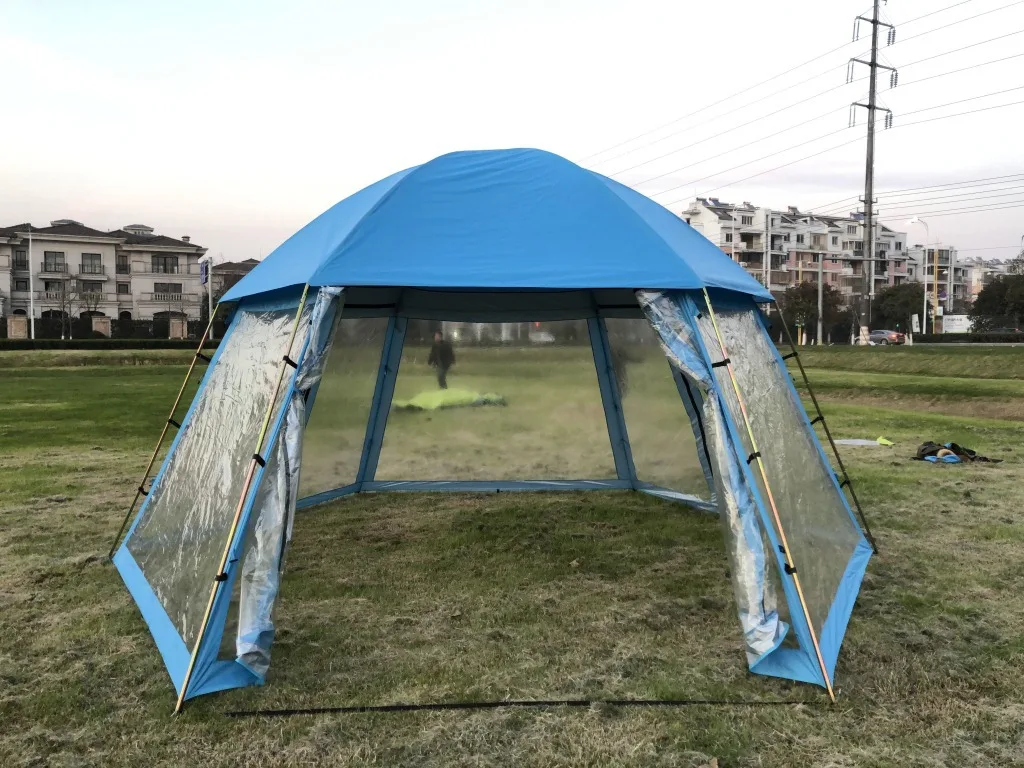 Germany Market 500 x 433cm Round Multi-Use Pool Dome Fits Spas And Pools Up Pvc Transparent Pool Cover Tent for Patio