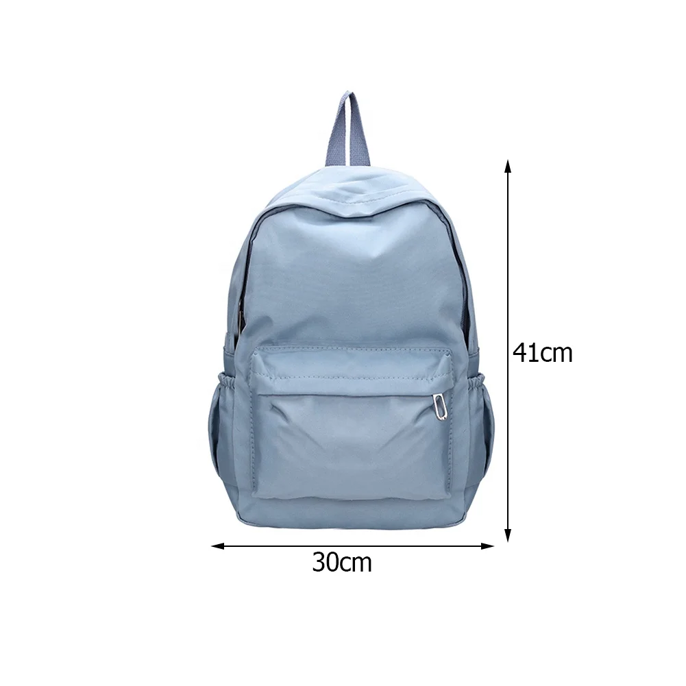 Wholesale pure color custom backpack other backpacks nylon causal backpacks for girls