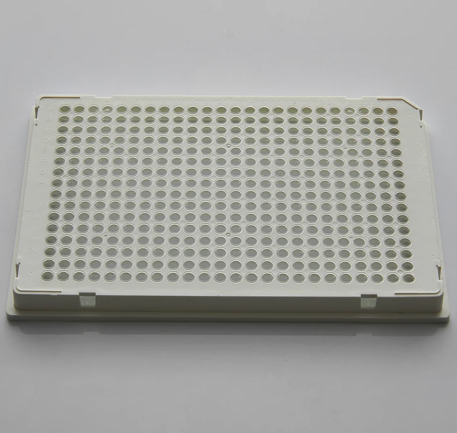 RTS 40ul Pcr Plate 384-well Full Skirt Clear Tube White Frame Single Chamfer
