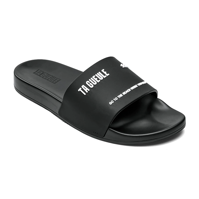 Soft Pu Custom Sandals  Slippers Custom 3d  Slides Slippers Footwear Custom Logo Embossed Slide Designer Slippers For Men