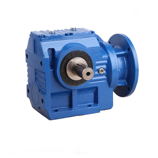S37 solid shaft drive gearmotor helical worm gear reducer