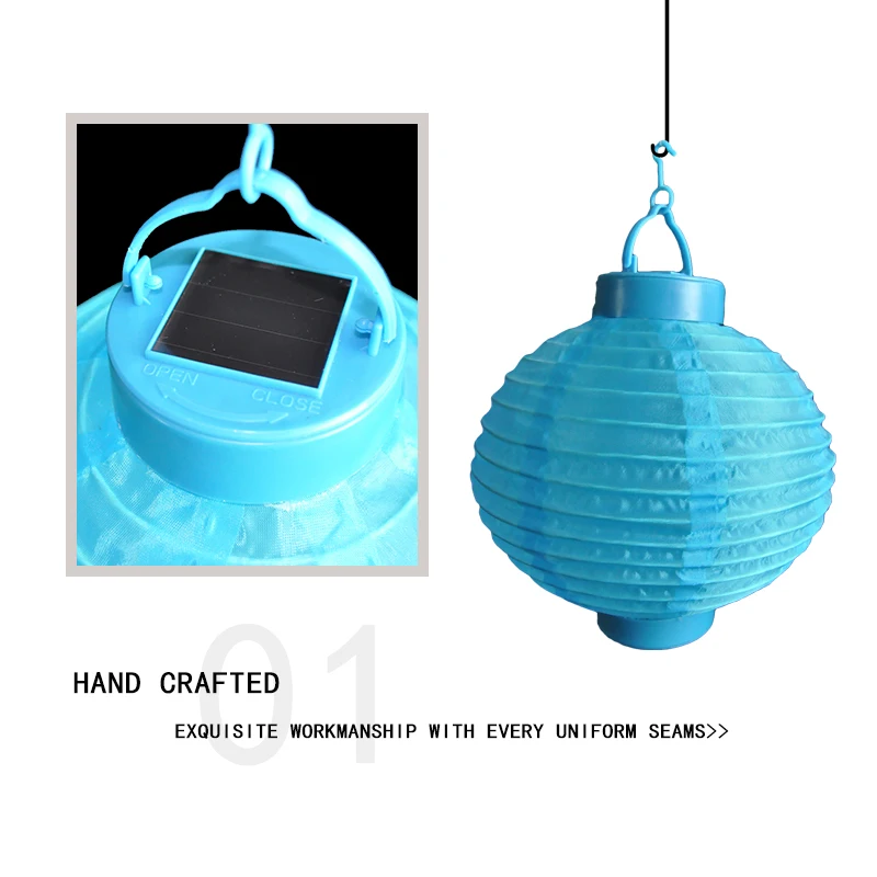 New design wholesale first hand price portable stylish solar led light fabric lantern