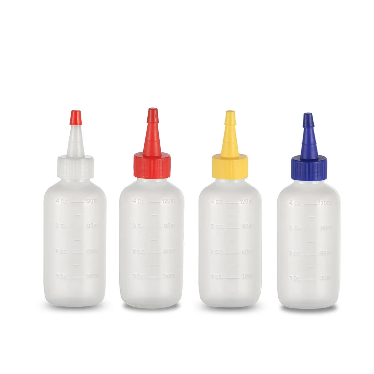 Natural color food grade 6oz 180ml PE squeezable Plastic Chili Tabasco Soy Sauce Squeeze Bottle for Ketchup