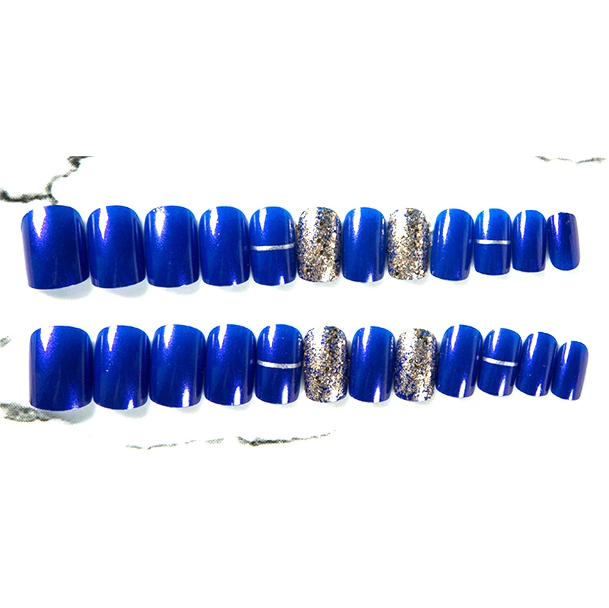 Nail Tips Artificial  Acrylic Nails Coffin Clear Full Cover Ballerina Artificial False Nail Tips 24pcs Finger Package