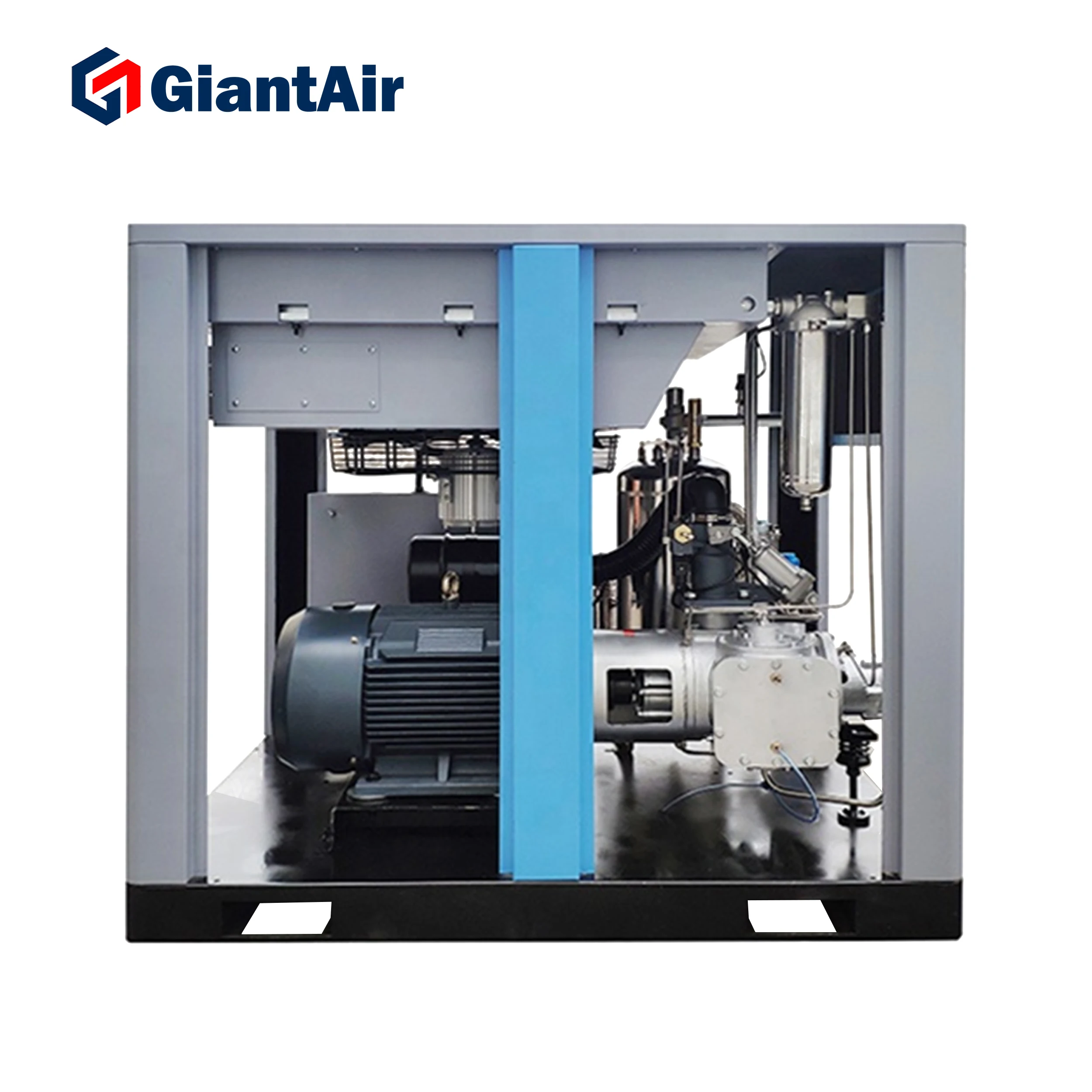 GiantAir Water lubricated screw air compressor 15kw 20hp variable frequency dental air compressor oilfree